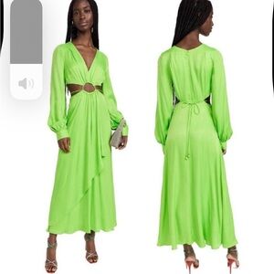 FARM Rio Green Maxi Dress